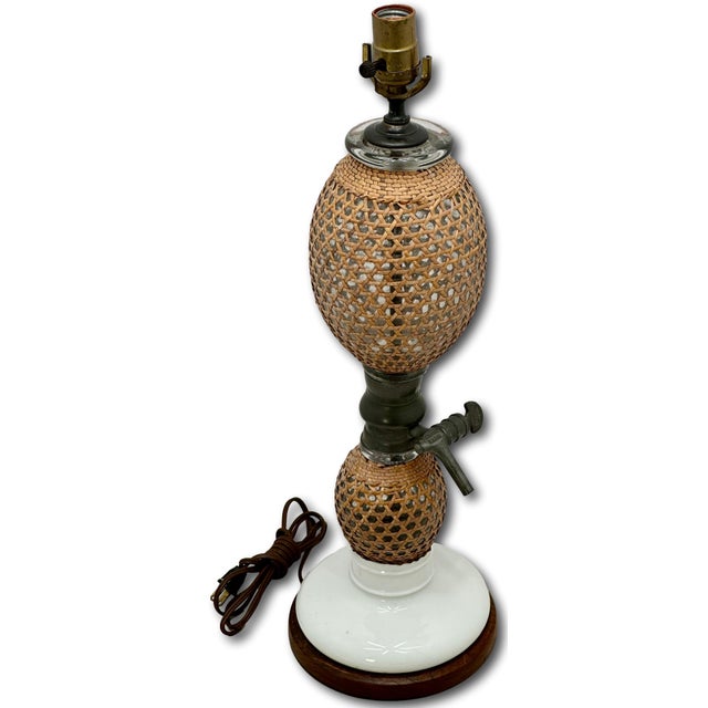 French Antique Briet Paris France Double Gourd Siphon Soda Water Maker & Dispenser Now Table Lamp Base - Circa 1800s For Sale - Image 3 of 18