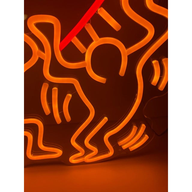Lights Keith Haring "Love" Neon Led Sign Decor Pop Art Modern Cool Decor Heart Friends For Sale - Image 7 of 11