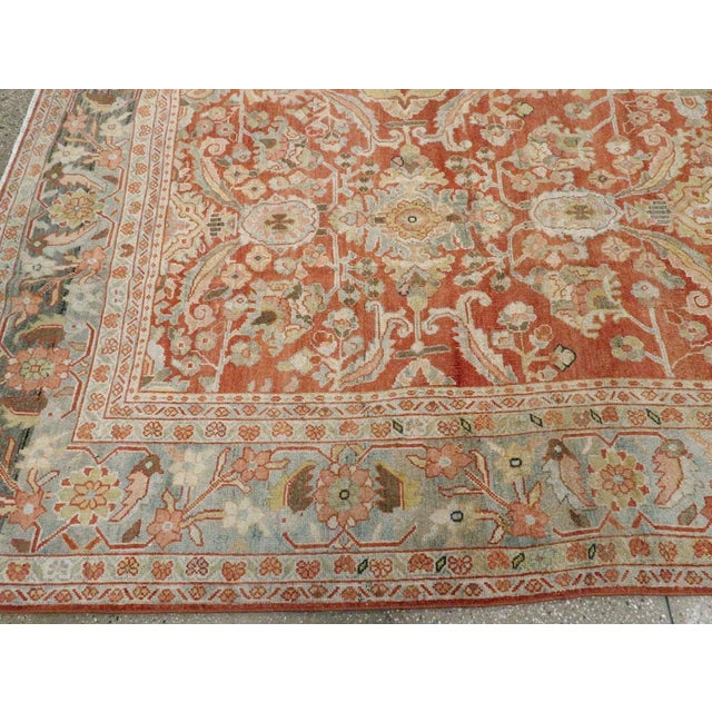 Textile Galerie Shabab Collection Early 20th Century Persian Mahal Carpet For Sale - Image 7 of 9