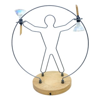 Halogen Table Lamp Torchbearer by Zicoli, 1990s For Sale