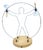 Halogen Table Lamp Torchbearer by Zicoli, 1990s For Sale