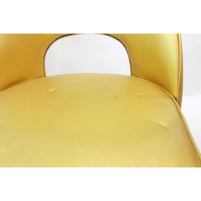 Mid Century Modern Gold Bar Stools Chairish