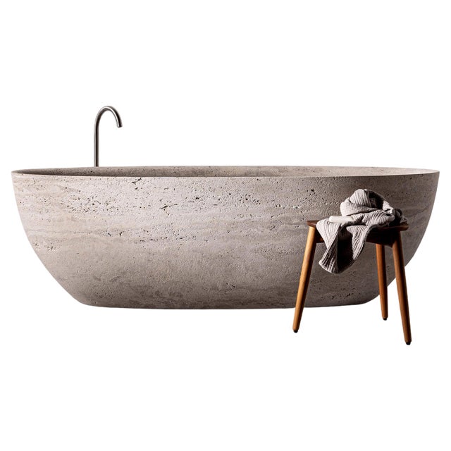 Large Stone Bathtub by Studio Loho For Sale