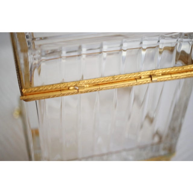 Mid-Century Fabergé Crested 24k Gold Crystal Clawfoot Baccarat Box, Signed by Tatiana Fabergé For Sale - Image 18 of 18