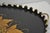 Vintage French Country Black and Gold Hand Painted Oval Toleware Serving Tray For Sale - Image 9 of 15