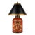 Vintage English Tole Tea Canister Lamp For Sale