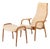 Set of Lamino Lounge Chair and Ottoman by Yngve Ekström for Swedese, 1950s For Sale