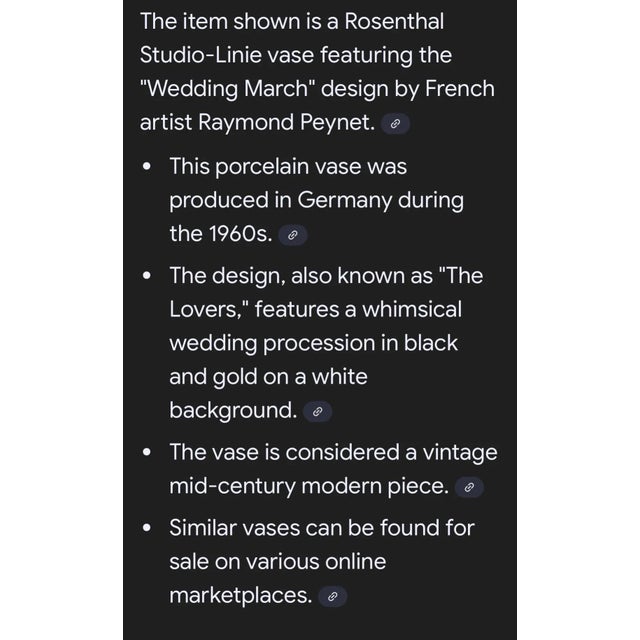 1960s Rosenthal Studio Line Germany, Raymond Peynet Oval Vase For Sale - Image 10 of 10