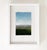 This oil painting on paper captures a serene landscape, featuring a vast horizon where rolling hills meet a clear blue...