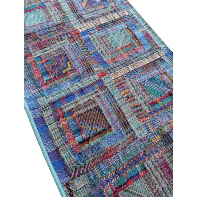 Blue Hanging Tapestry from Missoni, Italy, 1980s For Sale - Image 6 of 11