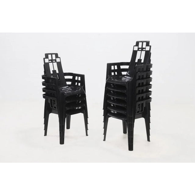 Mid-Century Modern Boston Chairs by Pierre Paulin for Henry Massonnet, France, 1980s, Set of 6 For Sale - Image 3 of 12
