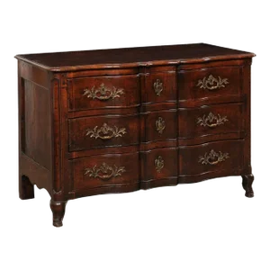 18th Century Rococo Period Serpentine Commode, France