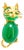 1970s 14K Yellow Gold Green Aventurine Ruby Cat Brooch Pin For Sale