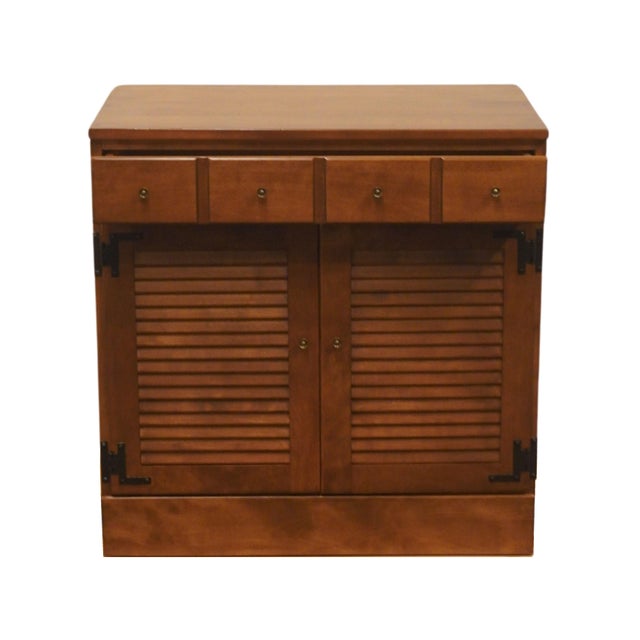 Ethan Allen Heirloom Nutmeg Maple CRP Custom Room Plan 30" Shutter Door Cabinet 10-4511 For Sale In Kansas City - Image 6 of 12