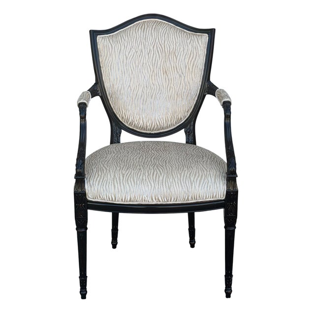 Gianfranco Ferre Home Regency Style Arm Chair For Sale