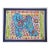 Dog Poodle Peter Max Style Green Blue Orange Navy Folk Art Pop Art Americana Original Painting by Cleo Plowden For Sale