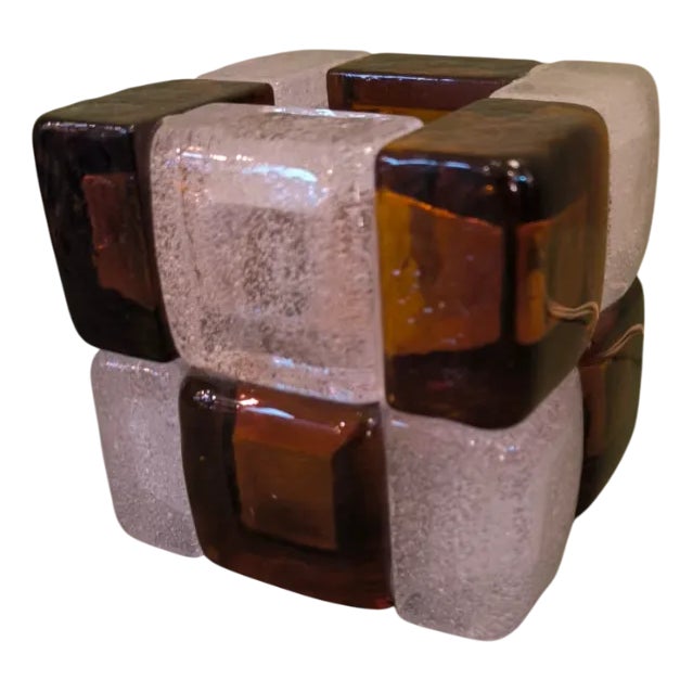 Cube Table Lamp from Poliarte, 1970s For Sale