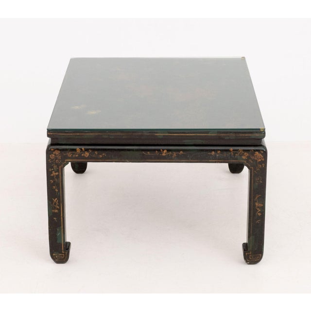 Chinese Gilt-Decorated and Lacquered Wood Low Table For Sale - Image 4 of 11