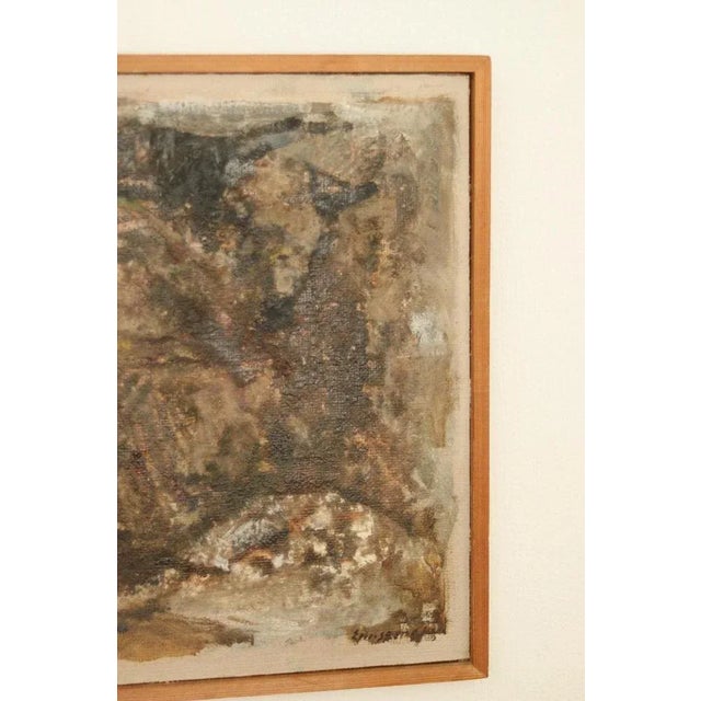 Erik Emanuelsson, Abstract Composition, 1960s, Oil on Panel, Framed For Sale - Image 5 of 11