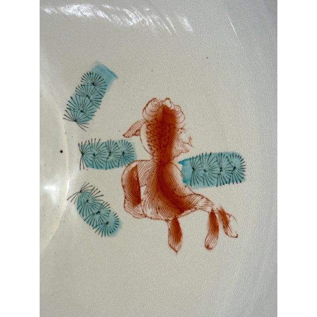 Late 20th Century Chinese Porcelain Fishbowl Jardiniere Planter For Sale - Image 4 of 11