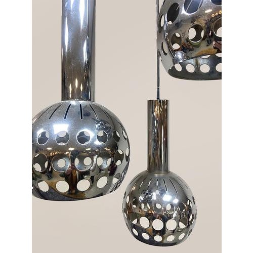 Vintage Symphonie Cascade Pendant Lamp from Euroline, Belgium, 1970s For Sale - Image 3 of 5