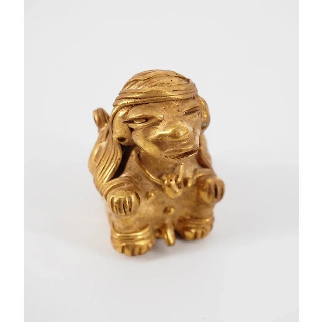 Colombian Taïrona Tumbaga Statuette of Sage For Sale - Image 6 of 9