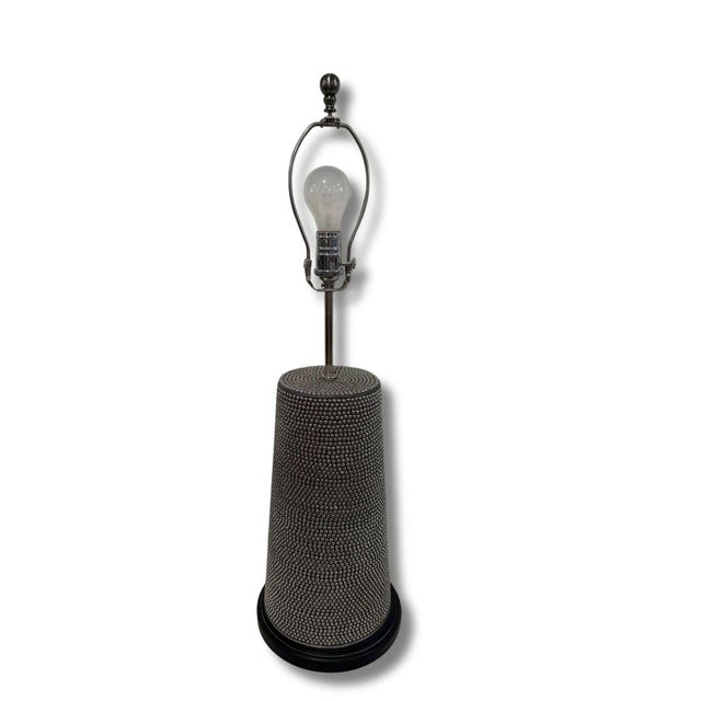 Modern Modern Black and Silver Table Lamp For Sale - Image 3 of 4