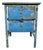 Industrial Blue Iron Chest of Drawers, 1950s For Sale