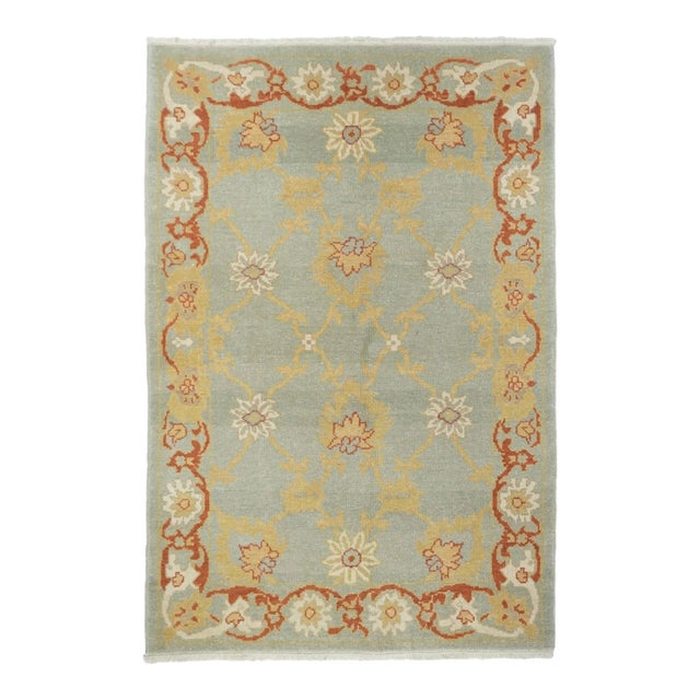Oushak Rug 4'1'' X 6'1'' For Sale