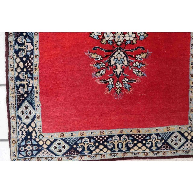 1950s Handmade Vintage Persian Tabriz Rug 2.6' X 4.1' For Sale - Image 4 of 13