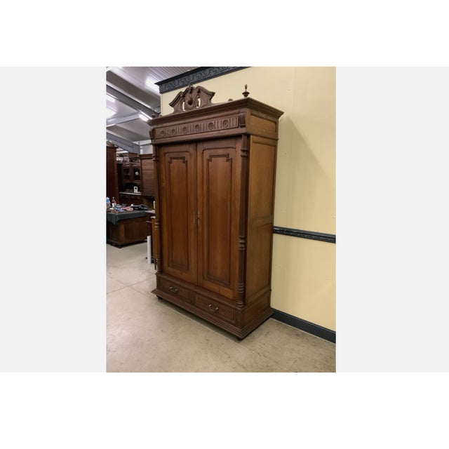 Late 19th Century Antique Gründerzeit Wardrobe, 1880 For Sale - Image 5 of 9