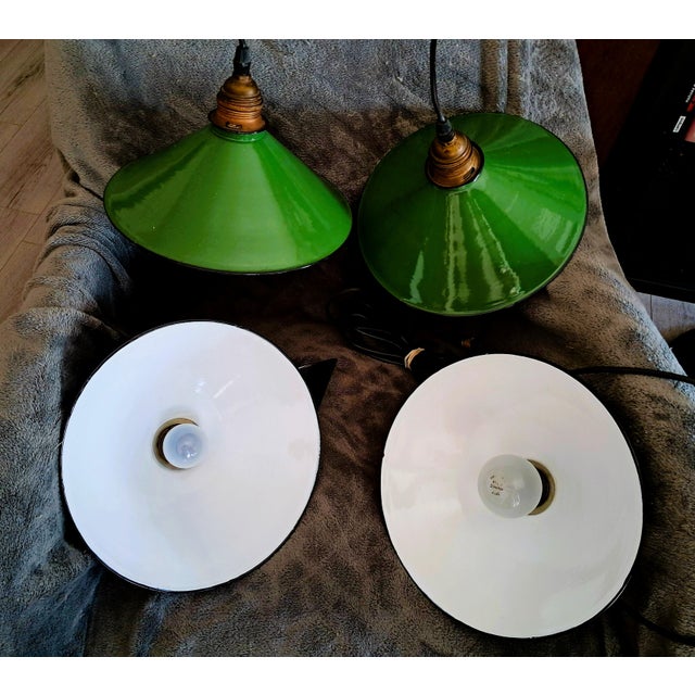 Vintage Industrial Bauhaus Ceiling Lights from Zenith, Belgium, 1930, Set of 4 For Sale - Image 11 of 14