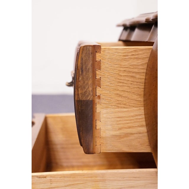 Brown White of Mebane Lorraine IV Collection Solid Cherry 25" Two Drawer Bombe Chest Nightstand For Sale - Image 8 of 13