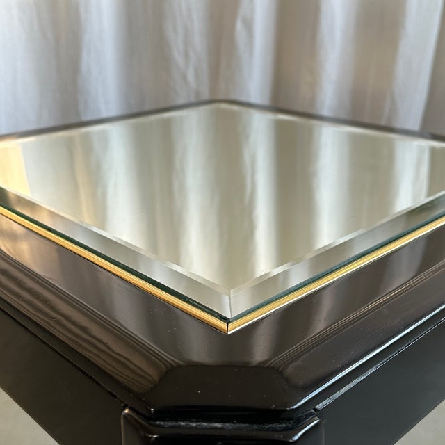 Mid-Century German Mirror Top Coffee Table, 1950s For Sale - Image 6 of 12