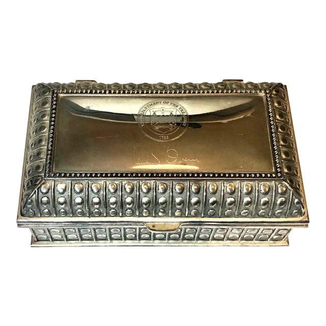 Mid 20th Century Mid-Century Silver Box For Sale