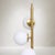 Opalina Brass Floor Lamp, 1970 For Sale - Image 6 of 7