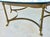 Metal Vintage LaBarge Hexagonal Brass Hoof Footed Glass Top Coffee Table For Sale - Image 7 of 13