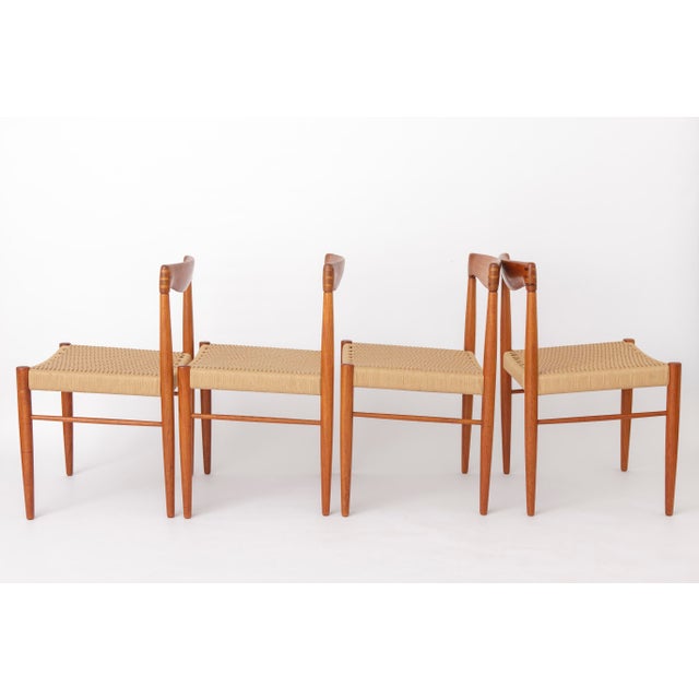 Vintage Danish Teak Dining Chairs by H.W. Klein for Bramin, 1970s, Set of 4 For Sale - Image 6 of 10