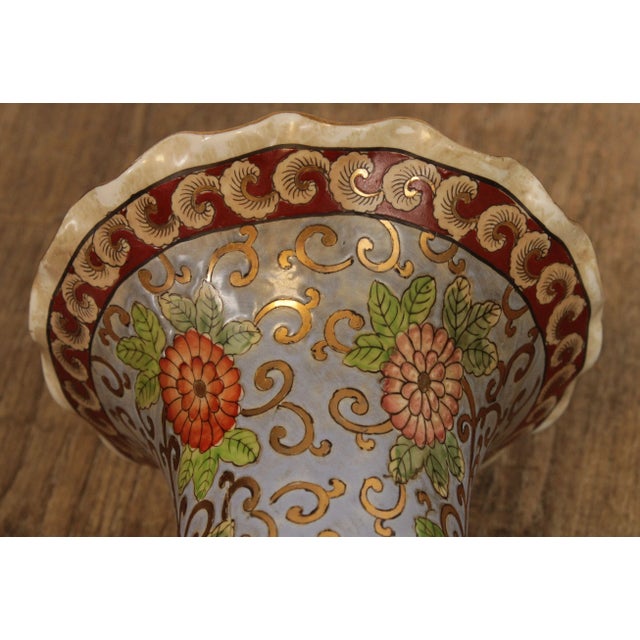 Vintage Asian Porcelain Vase For Sale - Image 11 of 13