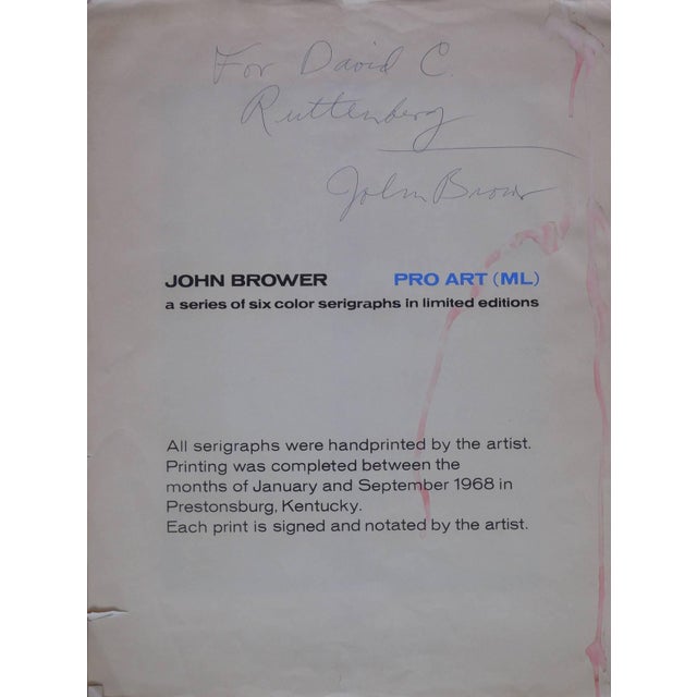 1960s John Brower, Pop Art Paul Cezanne Serigraph, 1968, 1968 For Sale - Image 5 of 5