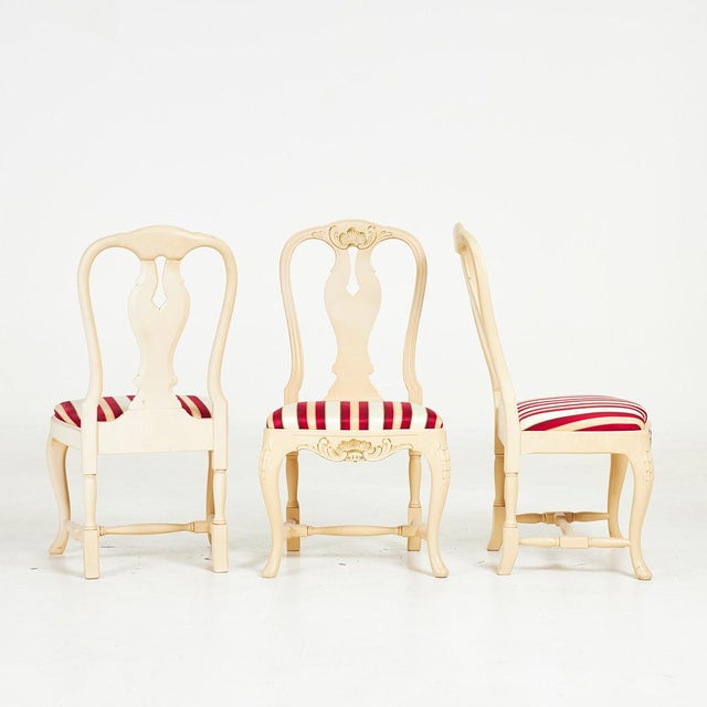 Rococo-Style Dining Table and Chairs, 1930s, Set of 5 For Sale - Image 4 of 6