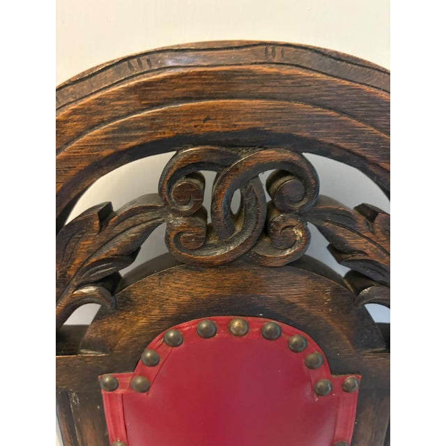 Antique Victorian Carved Oak Barley Twist Dining Chairs, 1880, Set of 6 For Sale - Image 6 of 18