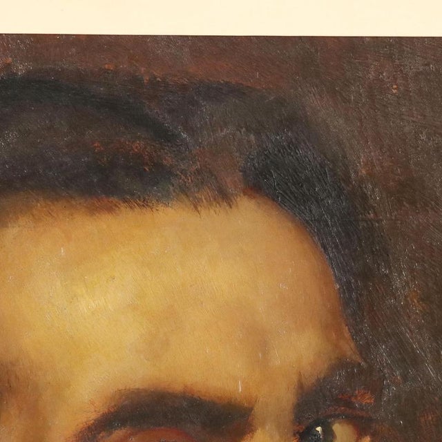 Giulio Vito Musitelli, Self-Portrait, 1929, Oil on Panel For Sale - Image 5 of 10