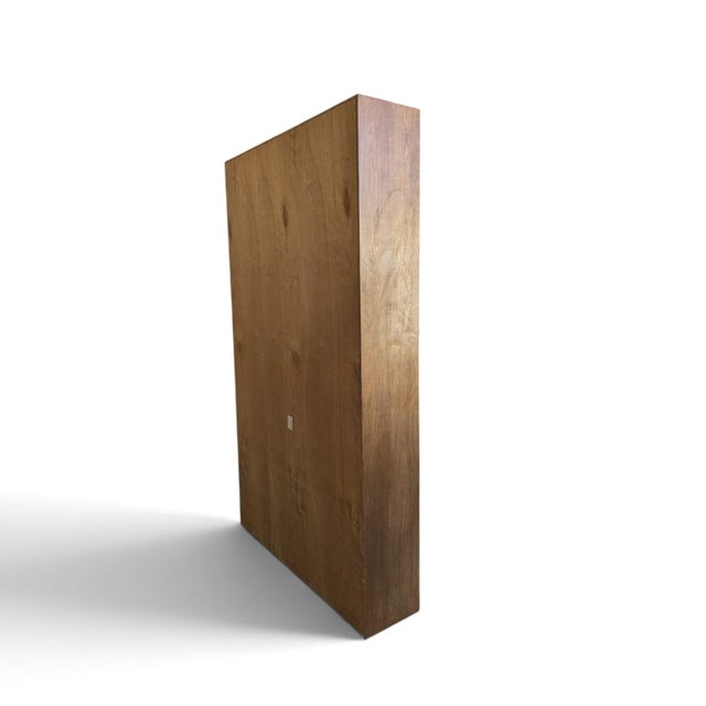 Wood 1970s Japanese Veneered-Plywood Bookcase With Adjustable Shelves and Dividers For Sale - Image 7 of 18
