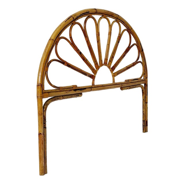Vintage Headboard in Bamboo, 1960s For Sale