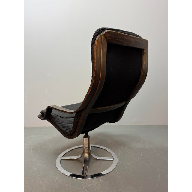 Mid-Century Design Göte Möbler T213 Swivel Chair, Sweden, 1970s For Sale - Image 13 of 14