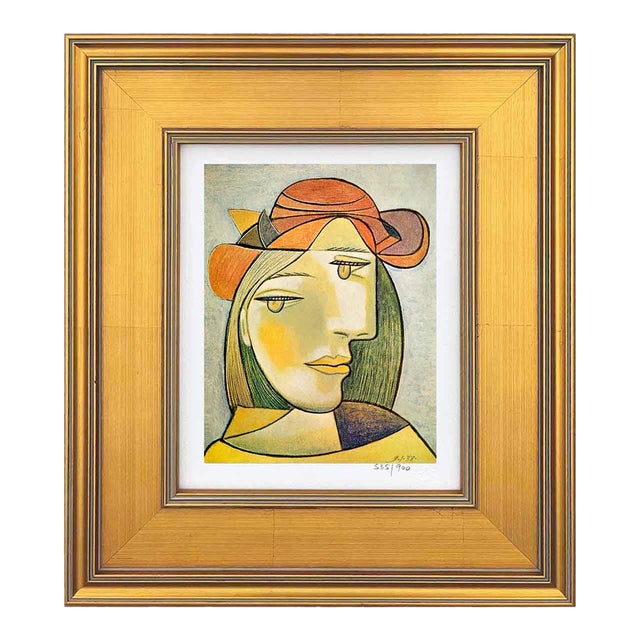Pablo Picasso Portrait De Femme Au Chapeau Limited Edition Framed For Sale