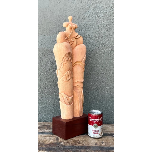 Vintage Ceramic Abstract Figurative Sculpture For Sale In West Palm - Image 6 of 12
