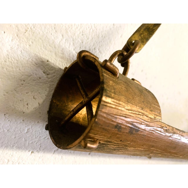 Handmade Copper and Brass Feeder, 1950s For Sale - Image 6 of 11