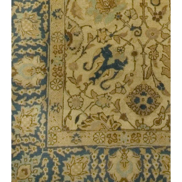 A beautiful hand-knotted rug, traditionally crafted by skilled artisans using fine-quality wool. The hand-knotted...
